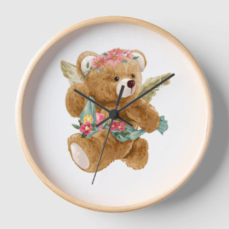 Horloge HATERS Teddy Bear - Embrassez l'amour avec une tou