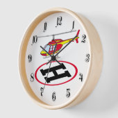 Horloge Hélicoptère d'atterrissage (Angle)