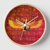 Horloge Héroglyphes de la princesse égyptienne d'Ambre brû (Recto)