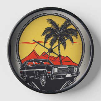 Horloge Hêtre de voiture