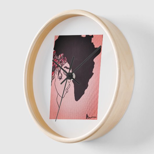 Horloge heure afro (Angle)
