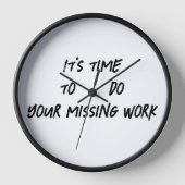 Horloge Heure de travail manquant (Recto)