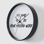 Horloge Heure de travail manquant (Angle)