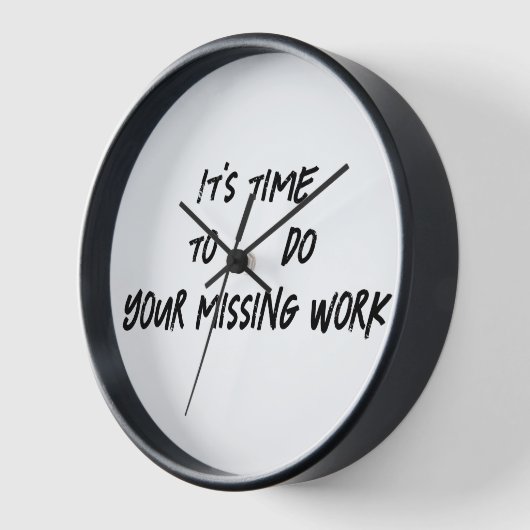 Horloge Heure de travail manquant (Angle)