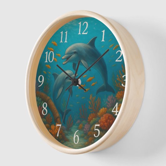 Horloge Heures dauphin (Angle)