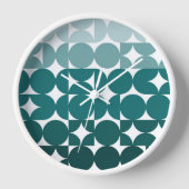 Horloge Hip Abstrait demi-cercles Fusion Art Motif (Recto)