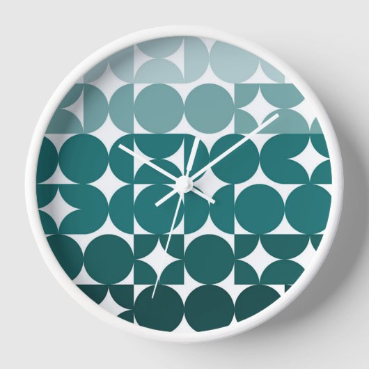 Horloge Hip Abstrait demi-cercles Fusion Art Motif (Recto)