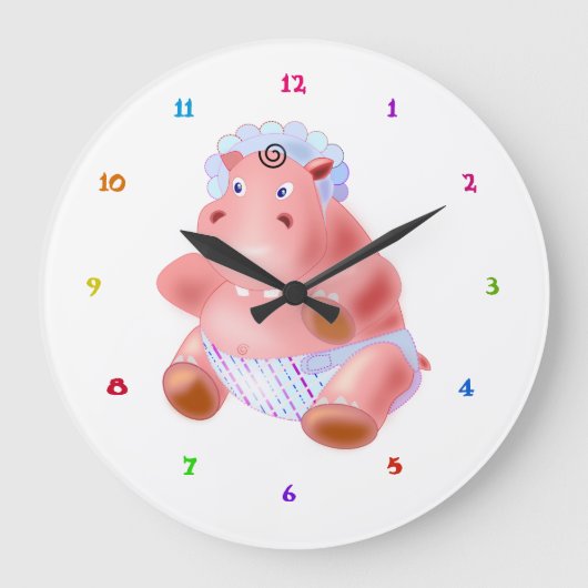 Horloge Hippo bébé (Recto)