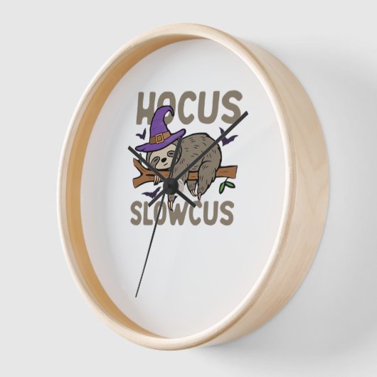 Horloge Hocus Slowcus Funny Halloween Sloth Classic T-Shir (Angle)