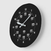 Horloge horaire de style militaire de 24 heures (Angle)