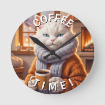 Horloge horaire du café du chat
