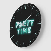Horloge horaire du Neon Aqua Party (Angle)