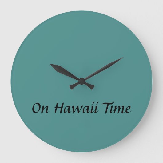 Horloge horaire Hawaii (Recto)