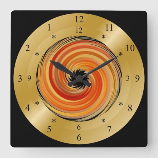 Horloge horaire ~ Orange tourbillon ~ * ~ ~ (Recto)