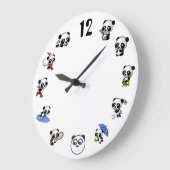 Horloge horaire Panda (Angle)