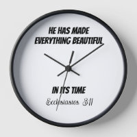 HORLOGE, HORLOGE DU MUR, SCRIPTURE, Ecclesiastes 3