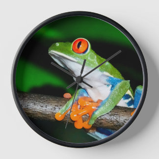 Horloge Horloge, grenouille à arbre rouge