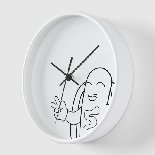 Horloge Hotdog O'Clock (Angle)