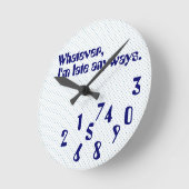 Horloge humour tardif (Angle)