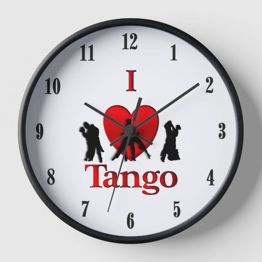 Horloge I Heart Tango (Recto)