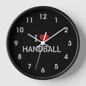 Horloge I Love Handball, design polaire, (Recto)