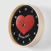 Horloge Icône Coeur 3D (Angle)