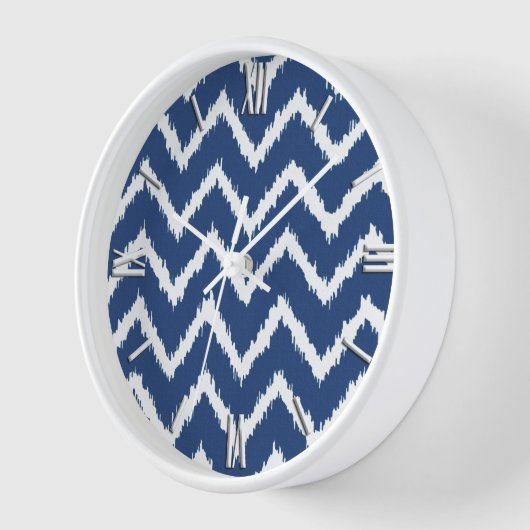 Horloge Ikat Chevron (Angle)