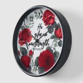 Horloge Il Me Donne Une Nouvelle Force (Angle)