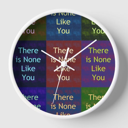 Horloge "Il n'y en a aucun comme toi" : La grille mosaïque (Recto)