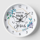 Horloge Il y a le pouvoir au nom de Jésus (Recto)