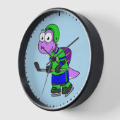 Horloge Illustration D'Un Joueur De Spinosaurus. (Angle)