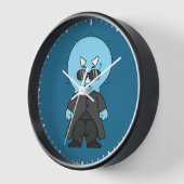 Horloge Illustration D'Une Matrice Tricératops. (Angle)