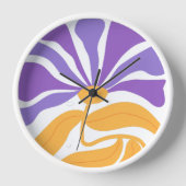 Horloge Illustration florale d'art (Recto)
