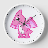 Horloge Illustration Mignonne D'Un Pterodactyl. (Recto)