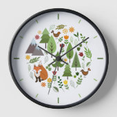 Horloge Illustrations de style scandinave Cercle+Temps (Recto)