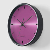 Horloge Image de l'horloge de texture métallique rose bril (Angle)