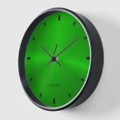 Horloge Image de l'horloge en métal vert brillant (Angle)