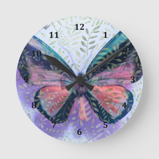 Horloge Imaginaire du jardin papillon (Recto)