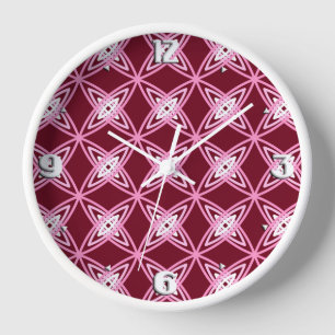 Horloge Impression Atomique Moderne du Milieu du Siècle - 