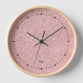 Horloge Impression de texture rose Gold fausse parties sci (Recto)
