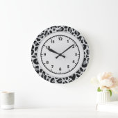 Horloge Imprimé Léopard Neige (Maison)