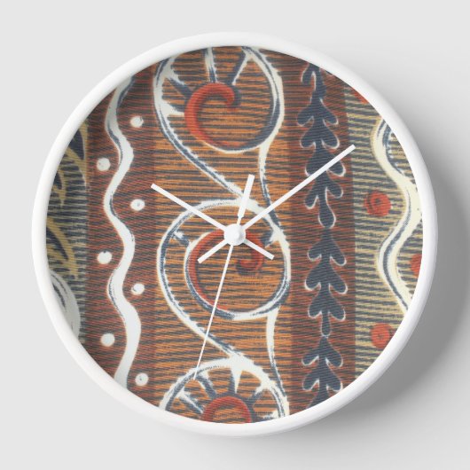 Horloge Imprimer Motif Africain vintage (Recto)