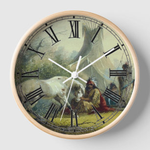 Horloge Indien et son cheval 1858