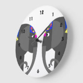 Horloge indienne des éléphants (Angle)