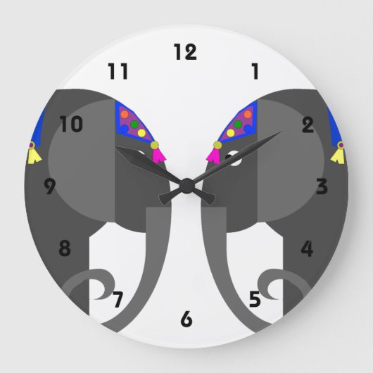 Horloge indienne des éléphants (Recto)