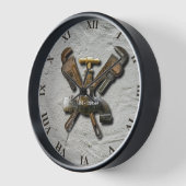 Horloge Ingénieur du technicien en drainage des eaux usées (Angle)