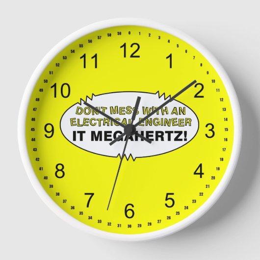 Horloge Ingénieur électrique Megahertz Oval (Recto)