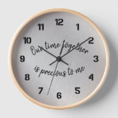 Horloge Inspirationnel : Notre temps ensemble est une cita (Recto)