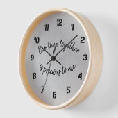 Horloge Inspirationnel : Notre temps ensemble est une cita (Angle)