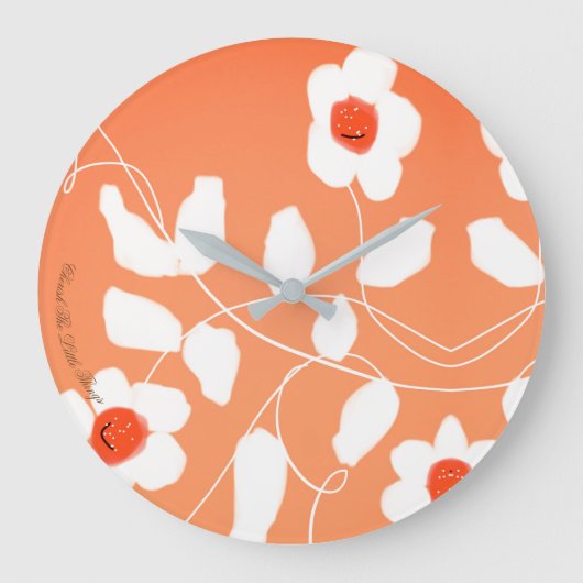 Horloge Inspirationnelle Chérir Les Petites Choses (Recto)